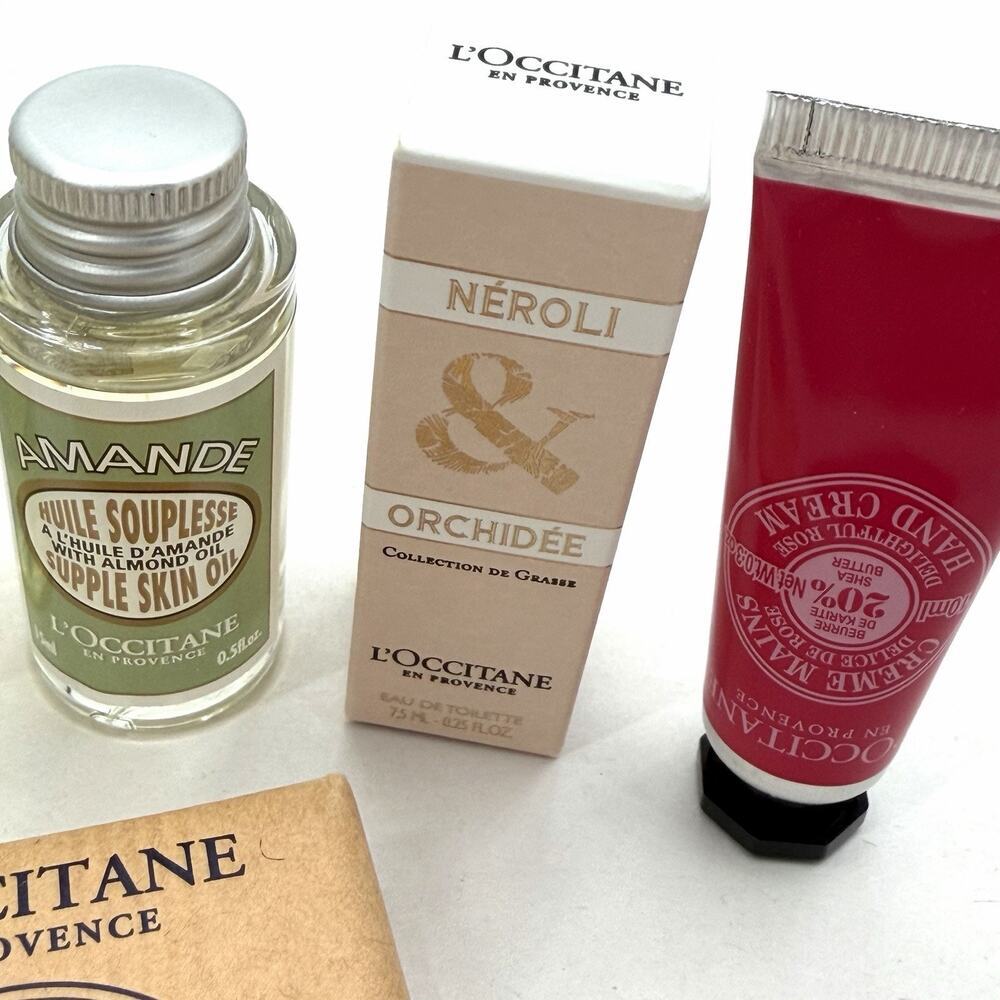 L'Occitane En Provence Travel Size 6pc Gift Set In Travel Bag - Holiday VIP - Picture 4 of 10